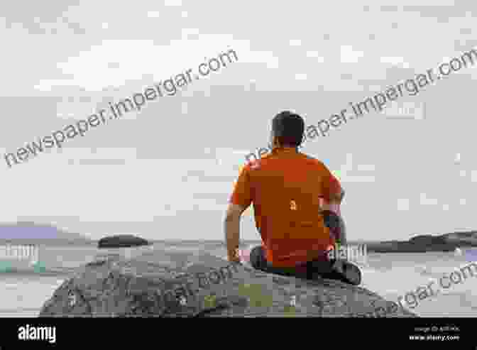 A Fisherman Sitting On A Rock, Contemplating The Sunset Over The Lake Gone Fishing: A Memoir