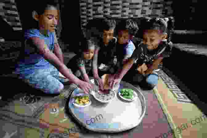 A Group Of Children In Gaza Receiving Food Assistance Control Food Control People: The Struggle For Food Security In Gaza