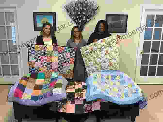 A Group Of Quilters Enjoying A Lively Quilting Session. It Takes Three: Quilt Tops From 3 Yards Of Fabric