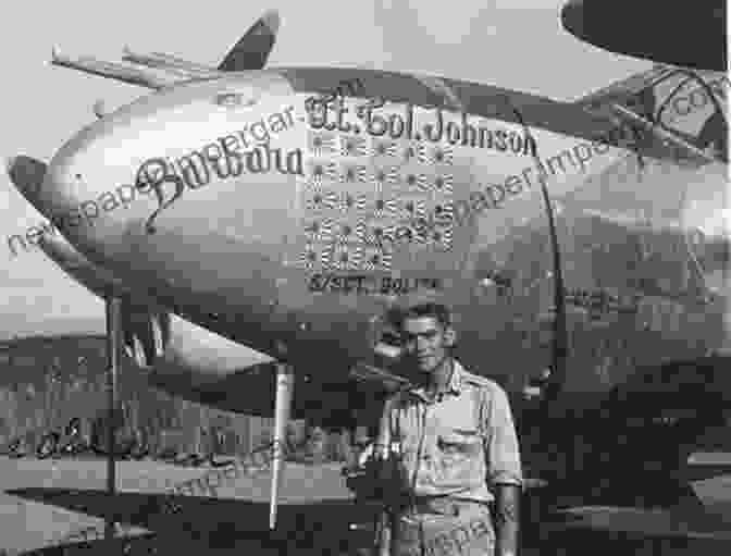 Col. Gerald Johnson Standing Next To His P 47 Thunderbolt Aircraft, Smiling Broadly Jungle Ace: The Story Of One Of The USAAF S Great Fighter Leaders Col Gerald R Johnson: The Story Of One Of The USAAF S Great Fighter Leaders Col Gerald R Johnson (The Warriors)