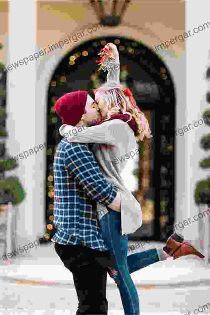 Image Of A Couple Sharing A Romantic Moment Under Mistletoe Holiday Affair: Celebrating The Magic Of The Holidays