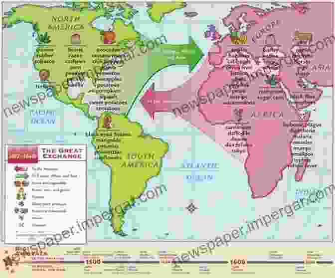 Map Depicting Early Exchange Routes Across The Globe, Connecting Different Regions And Civilizations Foreign Trends In American Gardens: A History Of Exchange Adaptation And Reception