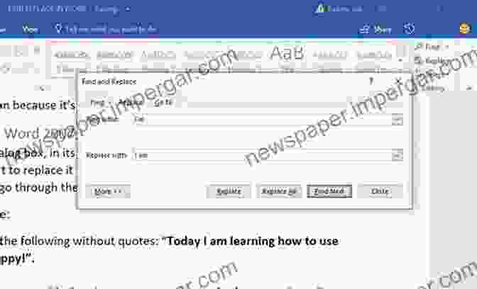 Microsoft Word Find And Replace Feature Microsoft Word Time Saving Tips (To The Point 15)