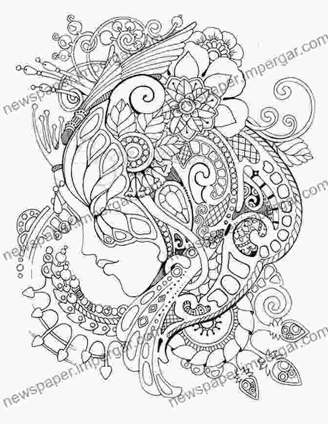 Woman Coloring In An Adult Coloring Book, Feeling Relaxed And Stress Free Coloring Stress And Depression Away With Adult Coloring Books: How To Color Adult Coloring Like A Maestro To Overcome Depression Anxiety And Stress (Habit Of Success 11)